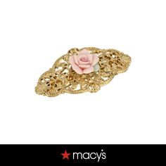 in stock Porcelain Roses, Rose Hair, Review Fashion, Hair Barrettes, Fashion Watches, Jewelry Watches, Gold Tones, Pick Up, In Store