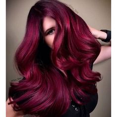 Bold Hair Color, Guy Tang, Long Red Hair, Burgundy Hair, Red Hair Color, Long Red, Makati, Cool Hair Color