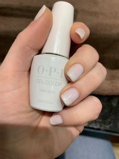 Milky White Nails Gel Polish, Milky White Nail Color Opi, Milky White Opi Gel, Milky Nails Gel Polish, Milky Colored Nails, How To Get Milky White Nails, Milky White Opi, Milky Nails Opi