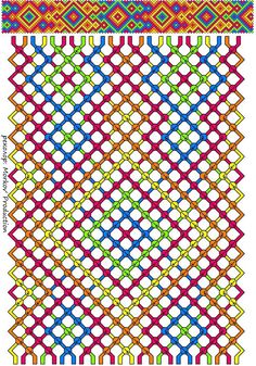 an image of a colorful pattern that looks like it is made out of yarn and thread