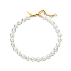 Lele Sadoughi NECKLACES ONE SIZE PEARL BAROQUE PEARL COLLAR NECKLACE Summer Color Trends, Classic Pearl Necklace, Bubble Earrings, Pearl Collar, Trademark Logo, Comfortable Headbands, Pearl Gifts, Hair Jewels, Bow Jewelry