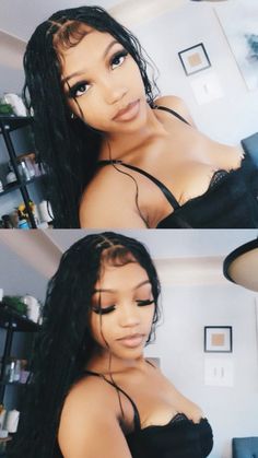 Aesthetic Hair Black, Hair Black Women, Girls Braids, Dope Hairstyles, Baddie Hairstyles, Hair Black, Box Braids Hairstyles, Cute Selfie Ideas