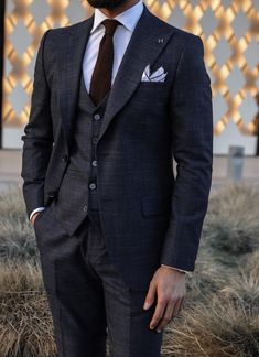 Jas Wedding, Blazer Waistcoat, Formal Suits Men, Grey Suit Men, Mens Fashion Blazer, Dress Suits For Men, Grey Suit, Men Type