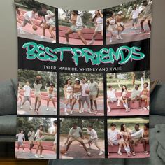 a collage of photos with the words best friends on it