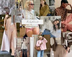 the collage shows different types of women's clothing