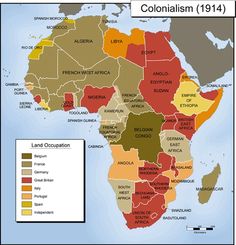 a map showing the countries which have been divided by land and population in different colors