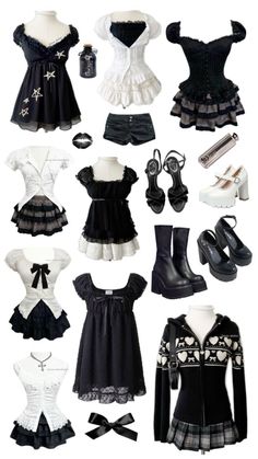 Aesthetic Bow, Summer Crop Top, 일본 패션, Bow Top, Gothic Aesthetic, Y2k Retro, Swaggy Outfits, Really Cute Outfits, Short Sleeve T Shirt