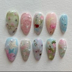 How To Have Style, Nail Box, Long Acrylic, Kawaii Nails, Cute Nail Art, Minimalist Nails