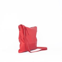 red women bag, medium bag, leather daily bag, leather crossbody bag, leather purse, zipper leather bag, red leather bag, small shoulder bag The Usual X crossbody leather bag is perfect for everyday wear thanks to its capacity and its minimalist basic design is versatile, lightweight and comfortable. Entirely designed and made by Nubuckcuir using a traditional process, guaranteeing the same quality. Limited and numbered edition. Details: 100% cow leather high quality European origin. Soft, very l Red Soft Leather Clutch Shoulder Bag, Red Bag With Zipper Pocket For Gift, Red Leather Crossbody Shoulder Bag, Red Leather Satchel With Zipper Pocket, Red Leather Clutch Shoulder Bag, Minimalist Leather Shoulder Bag With Zipper Pocket, Red Leather Crossbody Hobo Bag, Soft Leather Crossbody Bag, Red Leather Bag