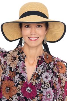 Libby Face Saver Sun Hat | Unique Summer Hats for Women Adjustable Straw Hat With Uv Protection For Kentucky Derby, Adjustable Upf 50+ Sun Hat For Kentucky Derby, Kentucky Derby Adjustable Sun Hat Upf 50+, Spring Beach Sun Hat Pre-tied, Casual Pre-tied Sun Hat For Vacation, Adjustable Pre-tied Sun Hat For Vacation, Summer Hats For Women, Vintage Hats, Head Covering