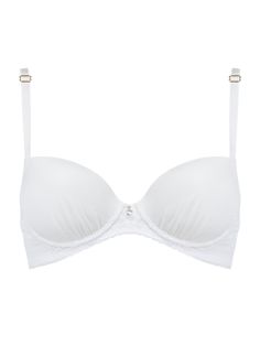 The fan-favourite Angelina returns in an all new snow-white look with all its beloved features - the push-up bra gives your cleavage the desired shape through the support of lace bra straps resembling angel wings.  Pearls reflect the most honest nature of the soul and the mature self-awareness of the wisest women in history. The abundantly rich Angelina exudes a sense of centuries long grandeur and the fine pleasures of royal life. Your body is the world’s most unique pearl that can never be rep White Bra, White Bras, Royal Life, Halloween Inspo, Wise Women, Crop Top Bra, Bra Straps, Mens Jewelry Bracelet, Self Awareness