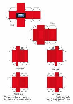 the instructions for how to make an origami paper box that looks like a cross