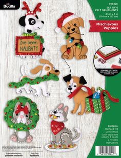 the crafter's workshop christmas puppies die set