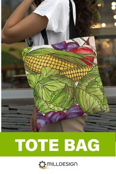 MILLDESIGN tote bags are constructed with a premium, canvas-like material and double-stitched for quality. They're available in three sizes, making them great reusable grocery bags or to bring to the beach. Help The Planet, Graphic Tote, Plastic Bags, Same Style, Grocery Shop, Grocery Shopping