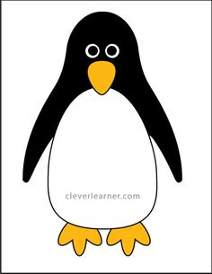 a black and white penguin with big eyes on it's face, standing in front of a square frame