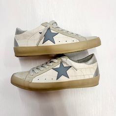 Paula Beige Corc Blue Star Shu Shop Sneaker - Lyla's: Clothing, Decor & More - Plano Boutique Tie Headband, Croc Print, Suede Material, Paint Shop, Blue Star, Multiple Color, Sneaker Shopping, Uganda, Baby Items