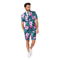 Showcase your beachy style in this Men's OppoSuits Modern-Fit 3-pc. Hawaiian Suit & Tie Set. Showcase your beachy style in this Men's OppoSuits Modern-Fit 3-pc. Hawaiian Suit & Tie Set. FEATURES 3-pc. set includes: short sleeve jacket, shorts & tie Button closure Short sleeves No fly Jacket: 3 pockets, shorts: 4 pocketsFIT & SIZING Shorts: 9-in. inseam Modern fitFABRIC & CARE Body & lining: polyester Machine wash Imported Size: 36 - Regular. Color: Summer Hawaii Grande. Gender: male. Age Group: Summer Vacation Sets With Short Length, Summer Vacation Sets In Short Length, Casual Beach Sets Short Length, Summer Beachwear Sets With Short Length, Beach Sets For Summer With Short Length, Beach Summer Sets In Short Length, Vacation Beach Sets In Short Length, Vacation Sets For Beach Season In Short Length, Short-length Beach Vacation Sets