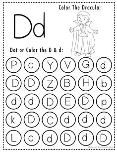 the letter d worksheet for preschool