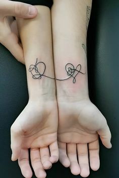 25 SIMPLE BUT MEANINGFUL MATCHING TATTOOS Special Friend Tattoos, Best Friend Tattoo Minimalist, Bff Symbols Tattoo, Two Part Tattoos Best Friends, Best Friend Tattoos That Connect, Unique Tattoos For Sisters, Best Friend Tattoos Skeleton, Forever Best Friend Tattoos, Deep Best Friend Tattoos