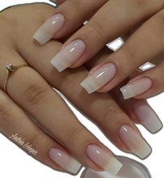 Natural Looking Nails, French Manicure Nails, French Tip Acrylic Nails, Best Hairstyle, Hairstyle Trends, Long Square Acrylic Nails, Unique Acrylic Nails, Neutral Nails, Square Acrylic Nails