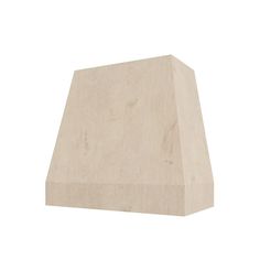 a wooden block on a white background