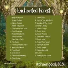 an image of the enchanted forest sign