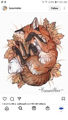 an image of two foxes hugging each other