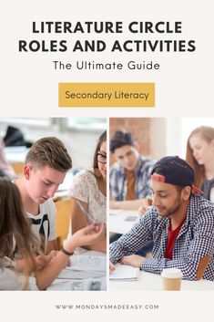 Engage older students in meaningful discussions with structured literature circles! This guide provides effective roles and activities to foster collaboration, critical thinking, and deeper comprehension. Perfect for teachers aiming to create an interactive reading experience that encourages thoughtful analysis and teamwork in the classroom. Literature Circles High School, Literature Circle Roles, Literature Circle, High School Literature, Building Classroom Community, Interactive Reading