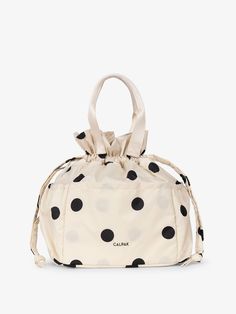 CALPAK black and white polka dots womens lunch bag; ALB2001-POLKA-DOT Picnics With Friends, Bathroom Bag, Quick Lunch, Quick Lunches, Linen Spray, Insulated Lunch Bags, Jewelry Case, Cosmetic Case, Bag Set