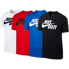 Nike Sportswear Breathable T-shirt, Nike Breathable Sportswear T-shirt, Red Sportswear T-shirt With Letter Print, Red Letter Print T-shirt Sportswear, Red Letter Print T-shirt For Sportswear, Nike Sportswear T-shirt With Letter Print, Nike T-shirt With Logo For The Gym, Nike Gym T-shirt With Logo Print, Nike Retail