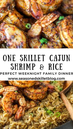 one skillet cajun shrimp and rice is the perfect weeknight family dinner recipe