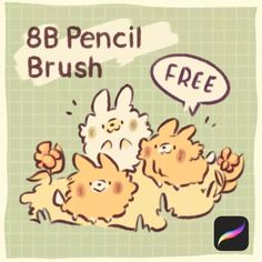 Free 8B Pencil Brush for Procreate - LIBRIUM Brush For Procreate, Digital Doodles, Digital Art Software, Pencil Brush