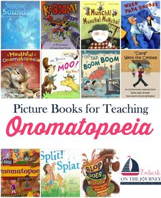 there are many books for teaching onomatopoeia to read and learn with them