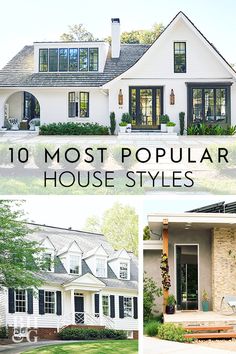 the top 10 most popular house styles