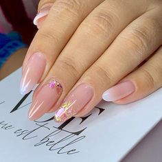 Baby Boomer Nails Decoradas, Nails Delicadas, Uñas Baby Boomer, Rose Pink Nails, Baby Boomer Nails, Red Ombre Nails, Baby Boomers Nails, Subtle Nails, Korean Nails