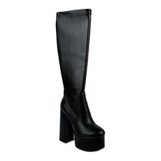 You'll turn heads wearing these London Rag Coraline women's knee-high boots.Click this FOOTWEAR GUIDE to find the perfect fit and more! You'll turn heads wearing these London Rag Coraline women's knee-high boots. Click this FOOTWEAR GUIDE to find the perfect fit and more! SHOE FEATURES Platform for added height and style Block heelSHOE CONSTRUCTION Faux leather upper Polyurethane lining TPR outsoleSHOE DETAILS Pointed toe Zipper closure Padded footbed 5.7-in. heel 1.65-in. platform 15.39-in. Sha Platform Boots Women, Dr Shoes, Block Heel Shoes, Block Heel Boots, Womens Knee High Boots, Calf Boots, Coraline, Platform Boots, High Heel Boots