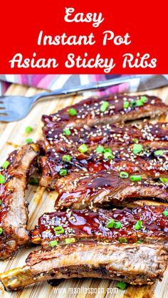 Easy Instant Pot Asian Sticky Ribs - Manila Spoon Boneless Ribs Instant Pot, Asian Sticky Ribs, Asian Ribs Recipe, Ribs Instant Pot, Instant Pot Asian, Asian Ribs, Sticky Ribs, Multi Cooker Recipes, Boneless Ribs