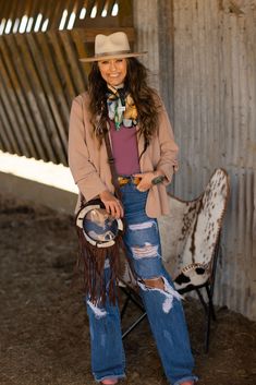 Discover the ultimate in western chic with our Crewneck Bodysuit. Crafted for those who appreciate both elegance and durability, this bodysuit fuses timeless style with practicality, ensuring you stand out at any event. Available now at Big Country's Western Wear. Chic Country Outfits, Modern Western Outfits, Black Western Outfit, Nfr Vegas, Western Outfit Ideas, Nfr Outfits, Western Fits, High Waisted Ripped Jeans, Christmas Punch