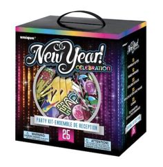 the new year celebration party kit is in its box