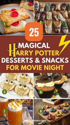 harry potter desserts and snacks for movie night