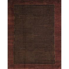 a brown and black area rug with lines on the bottom, in front of a white background