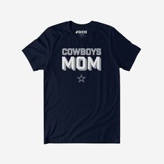 Dallas Cowboys Team Mom T-Shirt FOCO S - FOCO.com Game Day T-shirt With Team Name For Father's Day, Game Day Matching Family T-shirts, Team Name T-shirt For Game Day On Father's Day, Team Name T-shirt For Game Day, Family Matching Letter Print T-shirt For Game Day, Game Day Team Spirit T-shirt For Father's Day, Fan Apparel T-shirt For Game Day On Father's Day, Father's Day Game Day Fan Apparel T-shirt, Father's Day Game Day T-shirt With Team Spirit