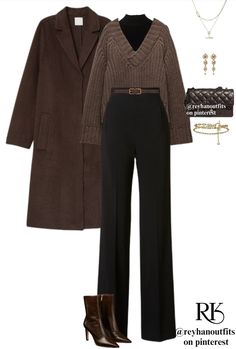 00s Mode, Winter Fashion Outfits Casual, Classy Work Outfits, Stylish Work Outfits, Easy Trendy Outfits, Brown Coat, Fashion Mistakes, Modest Fashion Outfits