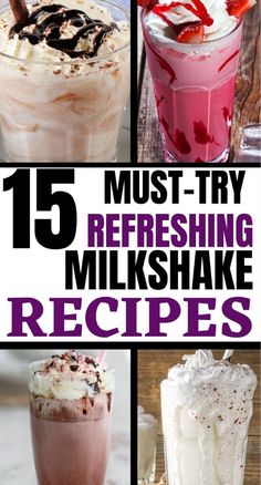 Looking for milkshake recipes? Don't worry you're in the right place. I like milkshake recipes and these are  milkshake recipes you'll love. If you'll like to make these milkshake recipes then this pin is for you so don't hesitate and check them out. #milkshakerecipes #milkshakes Malt Milkshake, Milkshake Recipe Easy, Best Milkshakes, Protein Shake Smoothie, Drink Recipes Nonalcoholic, Smoothie Drink Recipes, Refreshing Drinks Recipes, Easy Drink Recipes, Milkshake Recipes