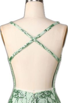 Fitted Green Dress With Adjustable Straps, Green Fitted Dress With Adjustable Straps, Green Fitted Strappy Dress, Fitted Green Strappy Dress, Green Strappy Party Dress, Green Fitted Dress With Crisscross Straps, Green Fitted Dress With Strappy Back, Short Homecoming Dress, Sequin Shorts