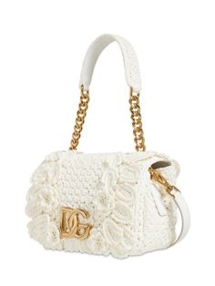 Crochet Luxury, Bags 2024, Hi Fashion, Crochet Shoulder Bag, Bucket Bags, Leather Bucket Bag, Leather Bucket, Designer Shoulder Bags, White Bag