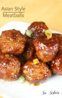 Sweet Polynesian Meatballs | Six Sisters' Stuff Quick Meatball Recipes, Meatballs Asian, Slow Cooker Hawaiian Meatballs, Asian Style Meatballs, Slow Cooker Asian, Slow Cooker Appetizers, Asian Meatballs, Winning Recipes, Beef Meals