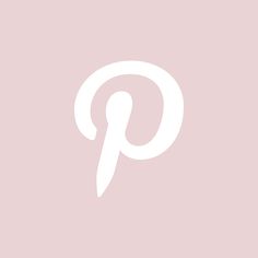 the letter p is shown in white on a pale pink background with black and white lettering