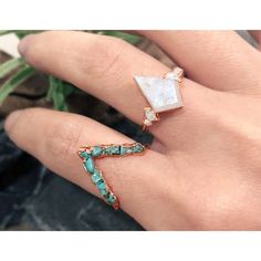 Turquoise Engagement Ring Raw Blue Turquoise Engagement - Etsy Turquoise Engagement Rings, Engagement Ring Moonstone, Raw Stone Rings, Raw Turquoise Ring, Engagement Ring Raw, Turquoise Engagement Ring, Raw Stone Engagement Rings, Turquoise Wedding Rings, Rough Stone Ring