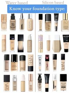 Combination Skin Makeup Products, Combination Skin Foundation, Water Based Foundation, Skin Tone Makeup, Flawless Face Makeup, Prom Eye Makeup, Best Drugstore Makeup